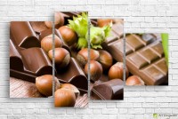 Pictură ArtDesign Chocolate and nuts 140x84cm (E-10057)