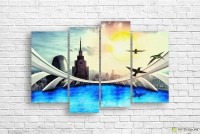 Картина ArtDesign City panorama 140х93cm (B-10042)