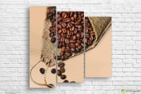 Картина ArtDesign Coffee beans 110x110cm (E-10248)
