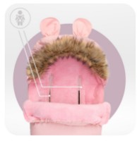 Детский зимний чехол Momi Cozy Pink (AKCE00033) фото №4 — интернет-магазин Desire.md