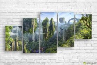 Pictură ArtDesign Colourful landscape 155x73cm (F-10227)