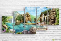 Картина ArtDesign Colourful landscape 155x73cm (F-10228)