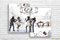 Картина ArtDesign Concert on the streets of Paris 101x80cm (L-10054)