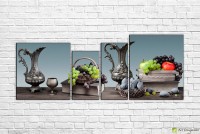 Pictură ArtDesign Copper jug plums and grapes 155x60cm (E-10145)
