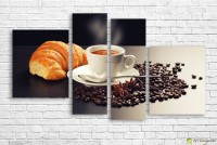 Pictură ArtDesign Cup of coffee and croissant 160х93cm (E-10017)