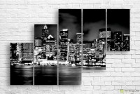 Pictură ArtDesign Dark grey city 142х90cm (B-10110)