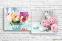 Pictură ArtDesign Delicate bouquets 111x55cm (C-10308)