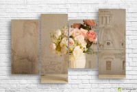 Pictură ArtDesign Delicate flowers 145x90cm (R-10174)