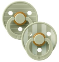 Suzeta BIBS Studio Colour 2 Pack 0+ months Pin - Sage Mix (11015102)