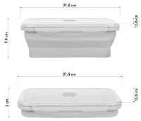 Пищевой контейнер Nils Grey 1.2L NC4105 фото №2 — интернет-магазин Desire.md