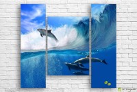 Картина ArtDesign Dolphins 113x100cm (F-10112)