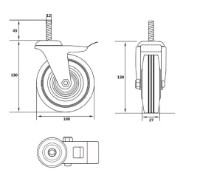 Roți industriale Vorel VOR87332 imaginea #2 — magazin online Desire.md