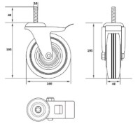 Roți industriale Vorel VOR87335 imaginea #2 — magazin online Desire.md