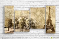 Pictură ArtDesign Eiffel Tower 119x65cm (R-10112)