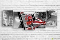 Pictură ArtDesign English red bus 176x61cm (R-10285)