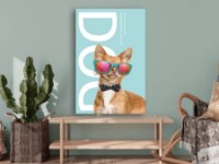 Картина ArtDesign Fashionable dog with glasses 45x67cm (FJ-10012)