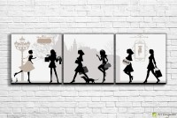 Pictură ArtDesign Fashionable silhouettes 154x50 (L-10110)