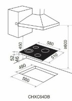 Plită incorporabilă electrica Candy CHXC64DB imaginea #3 — magazin online Desire.md