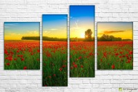 Pictură ArtDesign Field with poppies 135х90cm (F-10100)