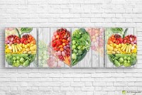 Картина ArtDesign Fruits and vegetables 200x60cm (E-10260)