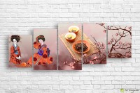 Pictură ArtDesign Geisha House 181x70cm (E-10148)