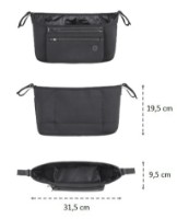Organizator pentru cărucioare Petite&Mars Pocket Zip Black (847900) imaginea #5 — magazin online Desire.md