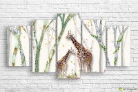 Pictură ArtDesign Giraffes 150x80cm (F-10217)