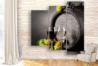 Картина ArtDesign Glasses of wine 110x110cm (E-10204)