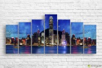 Pictură ArtDesign Glowing City 175x75cm (B-10208)