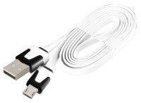 Cablu USB Omega MicroUSB 1m White (41859)