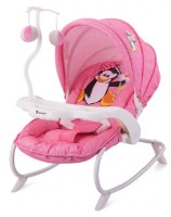 Șezlong pentru bebeluși Lorelli Dream Time Pink Penguin (10110061620)