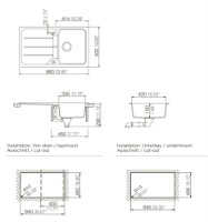 Кухонная мойка Schock Formhaus D-100 Moonstone фото №3 — интернет-магазин Desire.md
