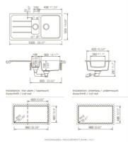 Chiuvetă de bucătărie Schock Formhaus D-150L Onyx imaginea #3 — magazin online Desire.md