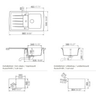 Кухонная мойка Schock Lotus D-100 Magma фото №3 — интернет-магазин Desire.md