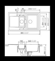 Кухонная мойка Schock Mono D-150 Magnolia фото №3 — интернет-магазин Desire.md
