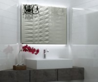 Oglindă baie cu iluminare LED O'Virro Otilia 80x100