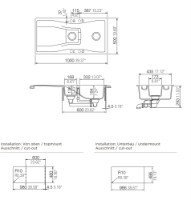 Кухонная мойка Schock Waterfall D-150 Magnolia фото №3 — интернет-магазин Desire.md