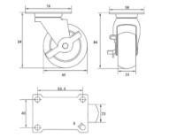 Roți industriale Vorel VOR87413 imaginea #2 — magazin online Desire.md