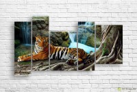 Pictură ArtDesign Grace of the Tiger 173x95cm (F-10113)