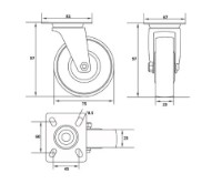 Roți industriale Vorel VOR87431 imaginea #2 — magazin online Desire.md