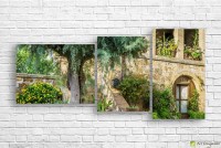 Pictură ArtDesign Green balconies 125x60cm (B-10252)