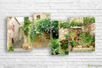 Pictură ArtDesign Green courtyards 165x78cm (B-10253)