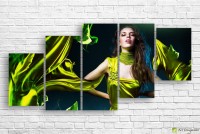 Картина ArtDesign Green flutter 155x74cm (L-10032)