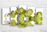 Pictură ArtDesign Green Orchid 125х72cm (C-10033)