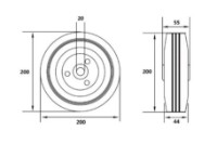 Промышленные колёса Vorel VOR87456 фото №2 — интернет-магазин Desire.md