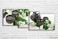 Pictură ArtDesign Green tea and jasmine 175x70cm (E-10120)