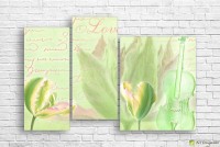 Картина ArtDesign Green tulips 113x75cm (R-10250)