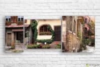 Pictură ArtDesign Greenery of ancient streets 123x50cm (B-10226)