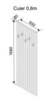Вешалка Ambianta Solaris 1680x80x600mm Artisan/Crem фото №2 — интернет-магазин Desire.md