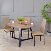 Masă pentru bucătărie Deco Calipso D120 Colonial/Black (T1CA12) imaginea #7 — magazin online Desire.md